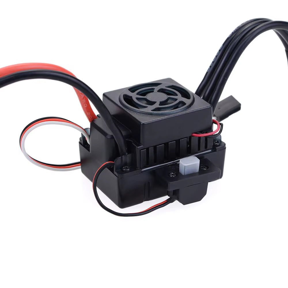 RC Waterproof F540 V2 3300KV/4370KV Sensorless Brushless Motor & 60A Brushless ESC+ Program Card for 1/10 RC Truck Monster Buggy
