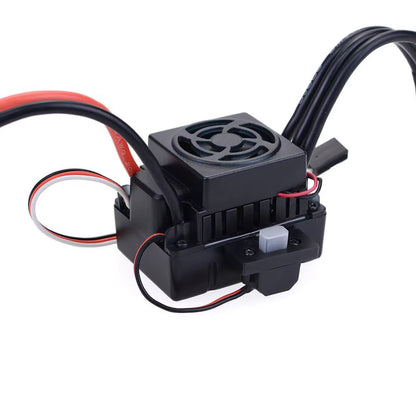 RC Waterproof F540 V2 3300KV/4370KV Sensorless Brushless Motor & 60A Brushless ESC+ Program Card for 1/10 RC Truck Monster Buggy